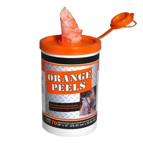 Cleaner - Orange Peels® Multi-Purpose Pre-Moistened Wipes 20106 10IN x 12IN 70 WIPES/CAN 6/CS
