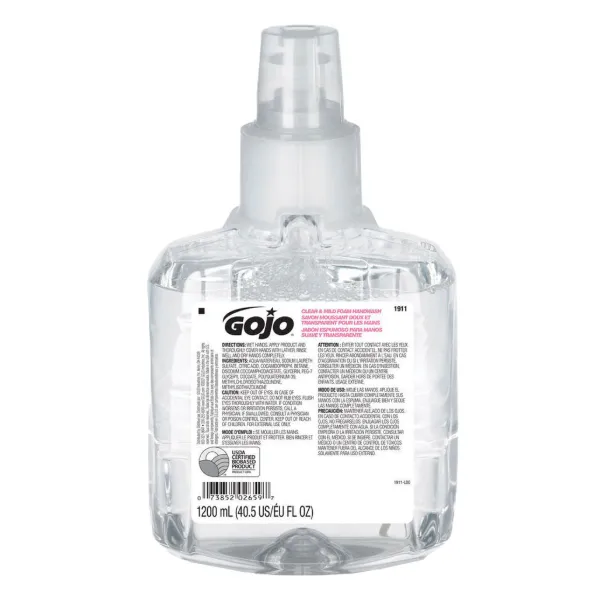 Hand Soap - Clear & Mild Foam 1911-02 1200ML Refill 2/CS