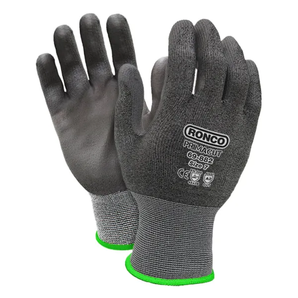 Gloves - Cut Resistant PrimaCut™ PU Palm Coated A2 Grey 69-882 -11 2X-Large 6PR/PK 48/CS