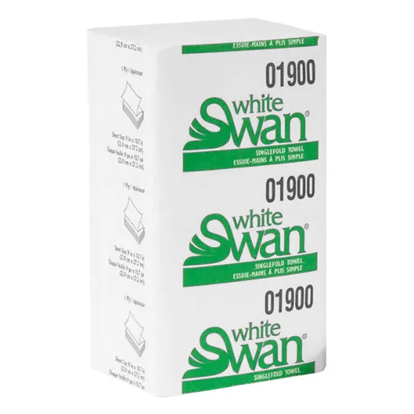 Paper Towel - 1-Ply Single Fold White 01900 9IN x 10.7IN 250 SHEETS/PK 16/CS