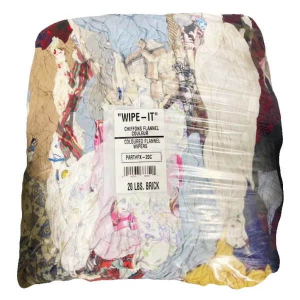 Wiping Rags - Select Flannel Assorted Colours FX-20C 20LB Bundle