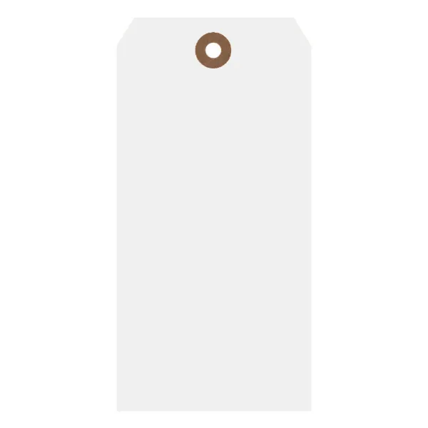 Shipping Tags White ST8 6.25IN x 3.125IN #8 1000/BX