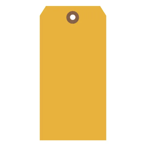 Shipping Tags Yellow ST6 5.25IN x 2.625IN #6 1000/BX