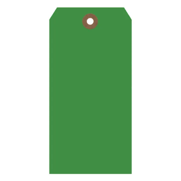 Shipping Tags Dark Green ST1 3.25IN x 1.625IN #2 1000/BX