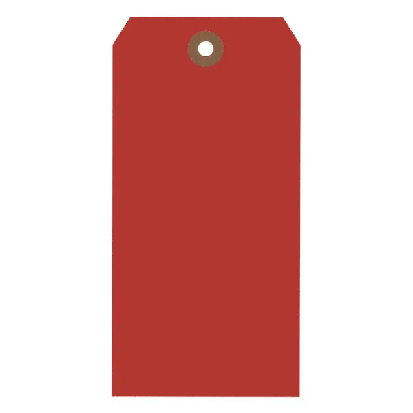 Shipping Tags Red ST1 2.75IN x 1.375IN #1 1000/BX