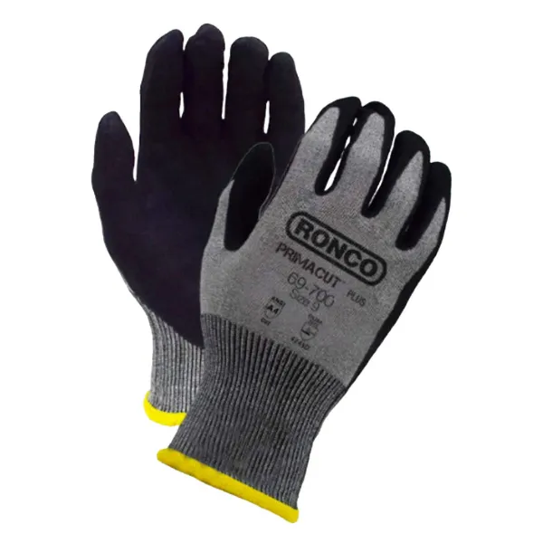 Gloves - Cut Resistant Foam Nitrile Coated PrimaCut™ Black/Grey 69-700 Large Size 9 6PR/PK 48/CS