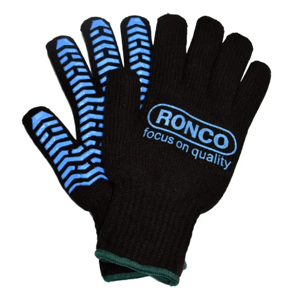 Gloves - Iceberg™ Silicone Coated Grip Acrylic Liner Black 77-405 Large Size 9 12PR/PK 72/CS