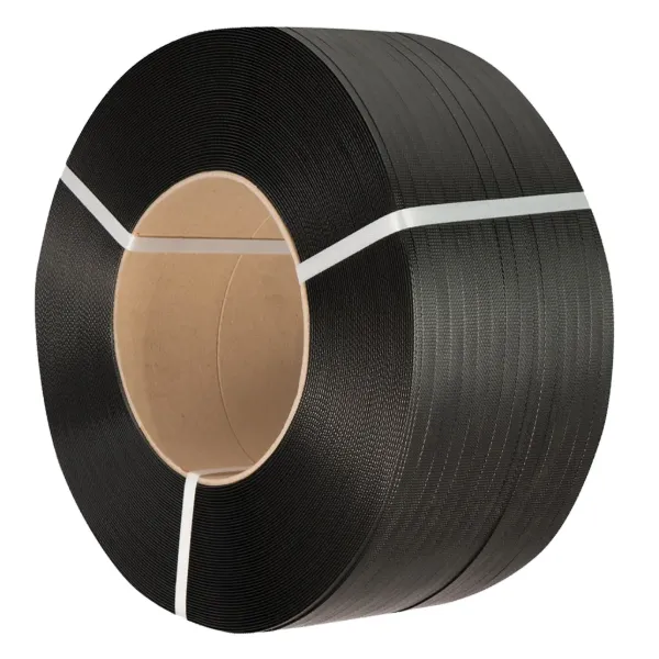 Strapping - Polypropylene Hand Grade Black PPS 1/2IN x 7200FT 600# 16INx6IN Core 1/CS